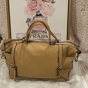Ora Delphine Tan Leather Satchel